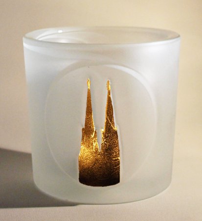 Dom-Windlicht vergoldet