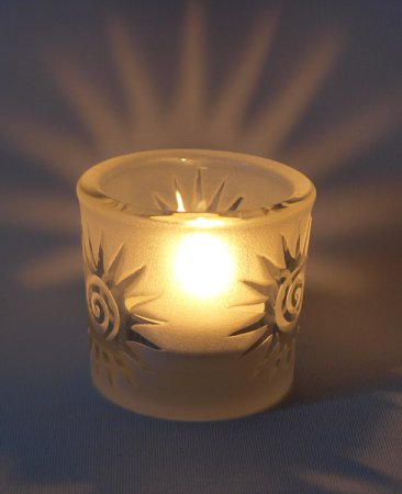 Windlicht Sonne klein 