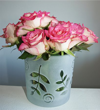Windlicht als Vase